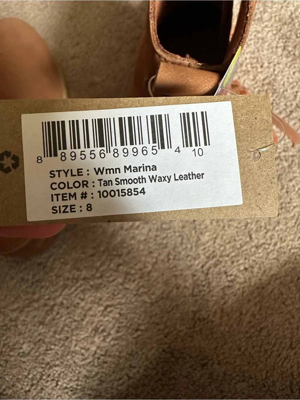 NWT TOMS Women’s Marina Boots - Tan Smooth Waxy Leather - Size 8